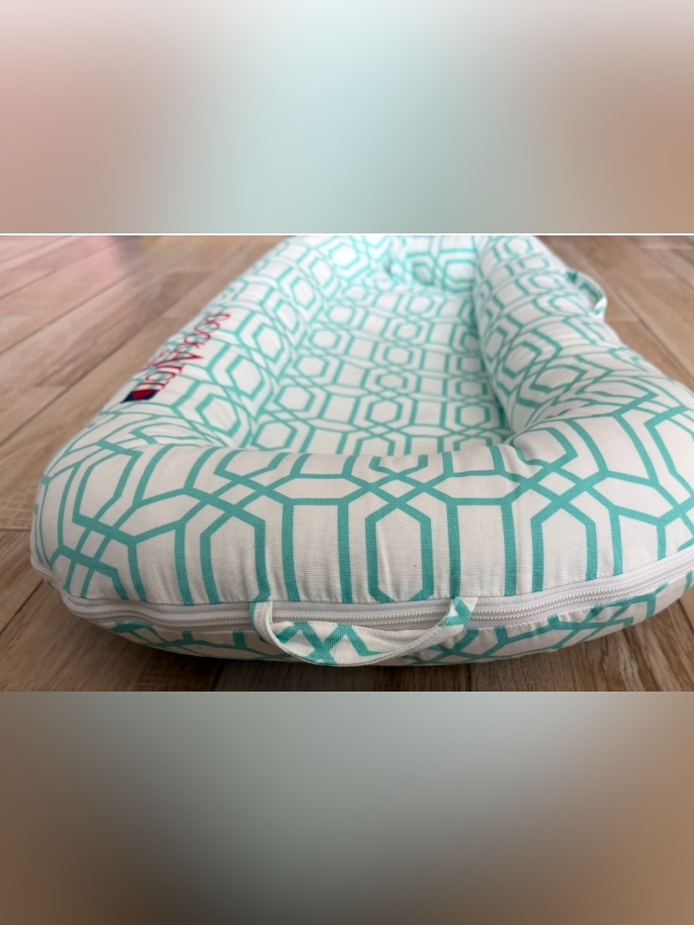DockATot Deluxe+ Dock Infant Lounger - Minty Trellis for 0-8 Months - Picture 11 of 14